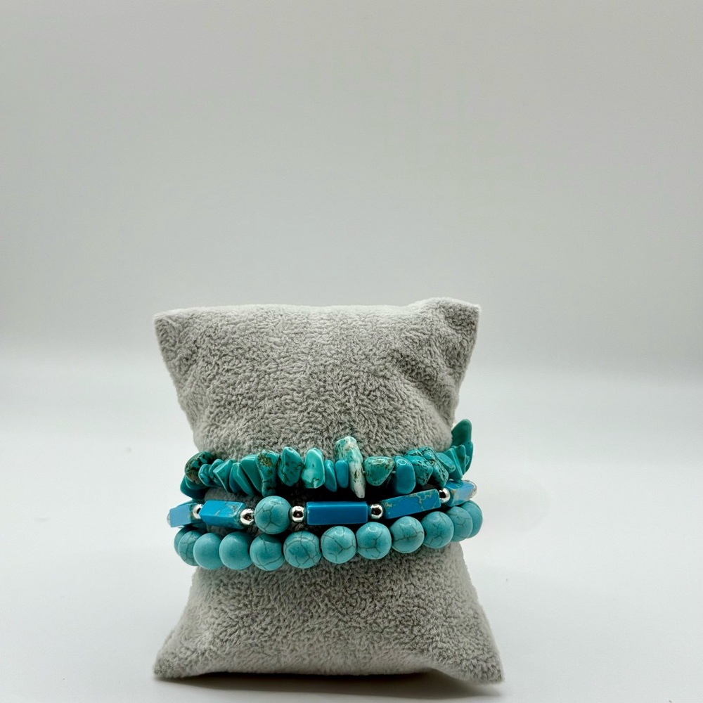 Turquoise Beaded Bracelet Set